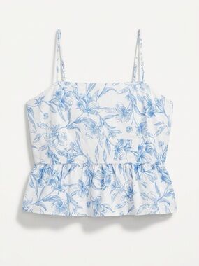a new day Blue Floral Camisole